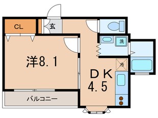 カ－ザＵの物件間取画像